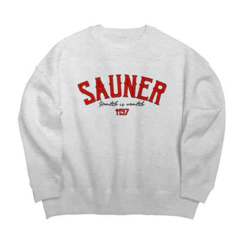 SAUNER1137 Red 루즈핏 맨투맨