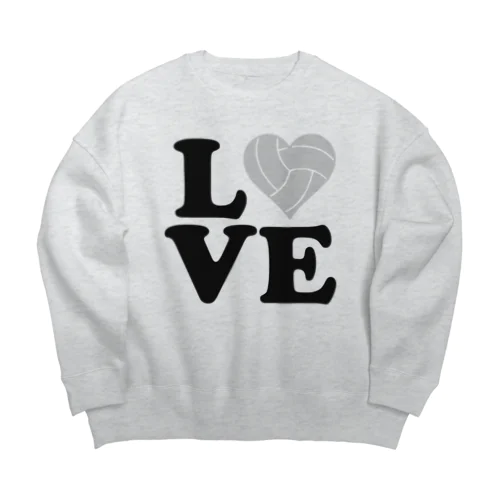 「ＩLOVE バレーボール」 Big Crew Neck Sweatshirt