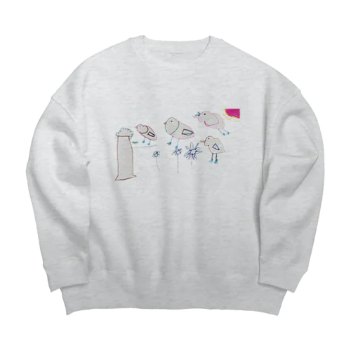 朝☀ by 5-year-old Big Crew Neck Sweatshirt