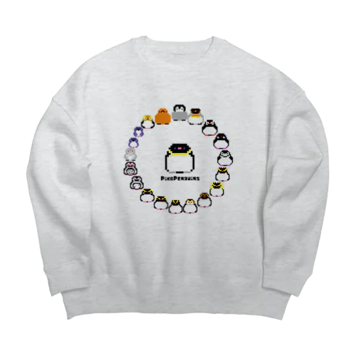 16bit Penguins Allstars(Circle) Big Crew Neck Sweatshirt