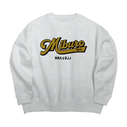 ベースボールロゴ　金 Big Crew Neck Sweatshirt