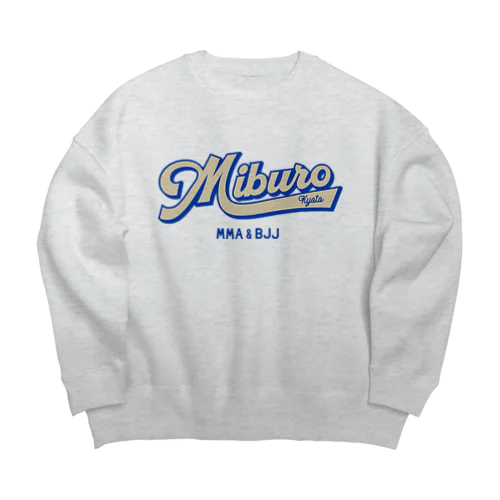 ベースボールロゴ　クリーム Big Crew Neck Sweatshirt