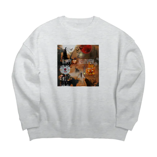 【HAPPY HELLOWEEN 2020 かます。 】 Big Crew Neck Sweatshirt