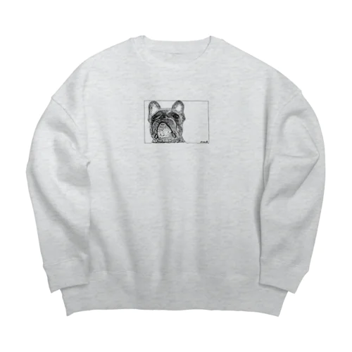 今日のムニュ【モノクロ】 Big Crew Neck Sweatshirt