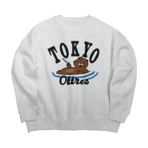 Tokyo otter Big Crew Neck Sweatshirt