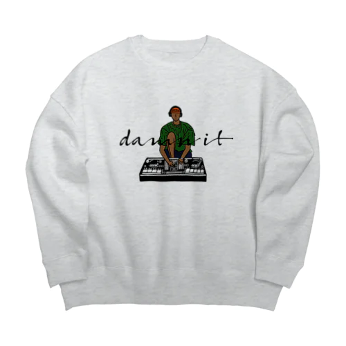 dj.cola Big Crew Neck Sweatshirt