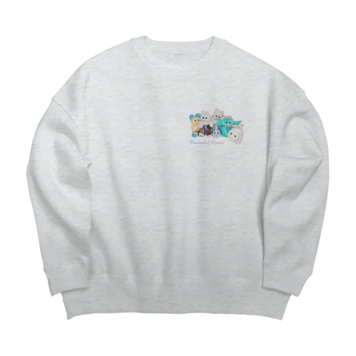 Peaceful Room Big Crew Neck Sweatshirt