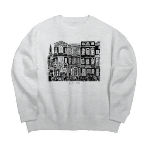 good city bk2 Big Crew Neck Sweatshirt