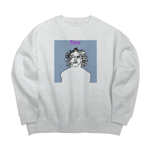 ぷりんす Big Crew Neck Sweatshirt