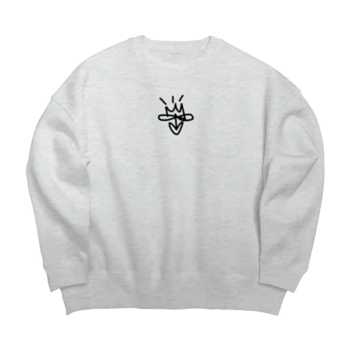 ♾mood♾ Big Crew Neck Sweatshirt