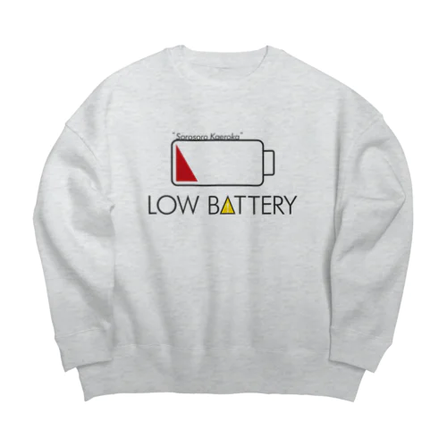 LOW BATTERY Big Crew Neck Sweatshirt