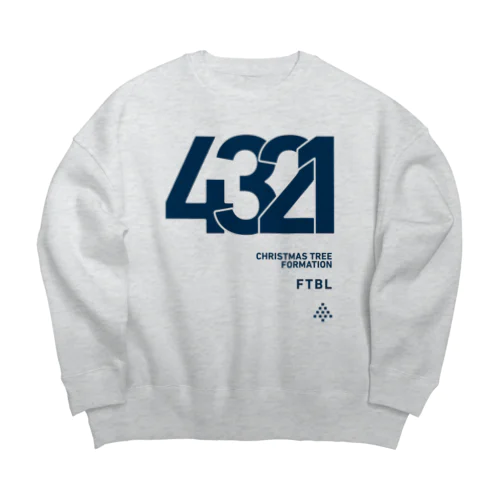 4321のシステム Big Crew Neck Sweatshirt