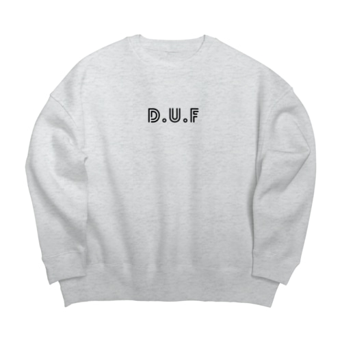 DUFロゴ Big Crew Neck Sweatshirt