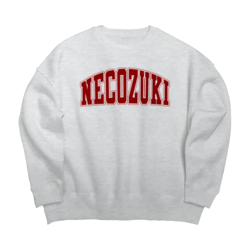 猫好き Big Crew Neck Sweatshirt