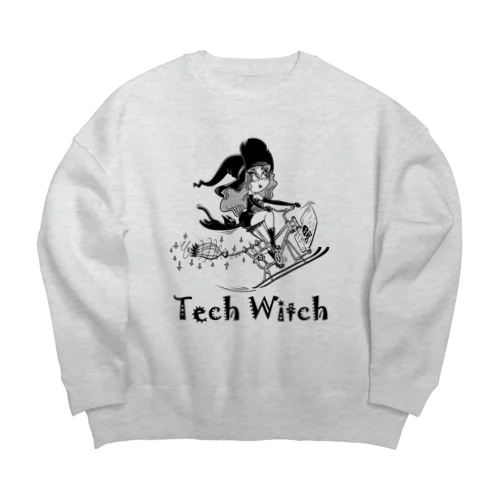 “Tech Witch” Big Crew Neck Sweatshirt