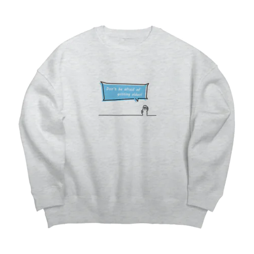 はにわの説得力 Big Crew Neck Sweatshirt