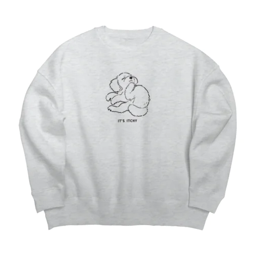 あごかゆトイプードル Big Crew Neck Sweatshirt