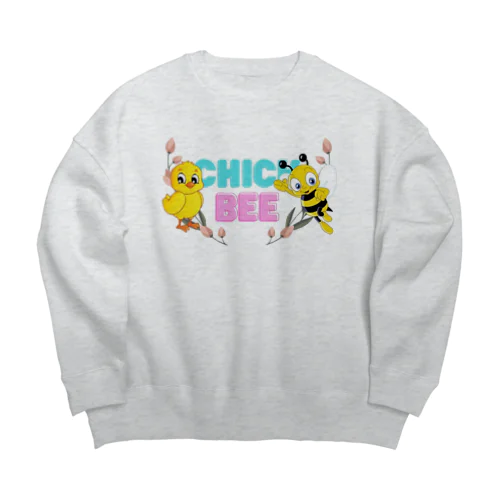 Chick Bee Big Crew Neck Sweatshirt