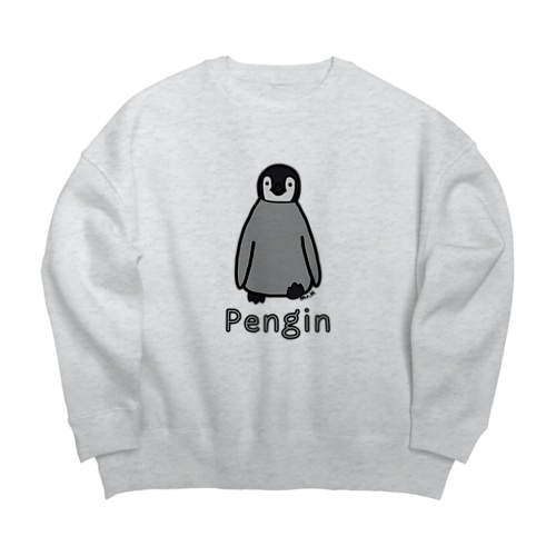 Pengin (ペンギン) 色デザイン Big Crew Neck Sweatshirt