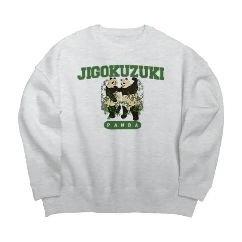 地獄突きパンダカレッジ Big Crew Neck Sweatshirt