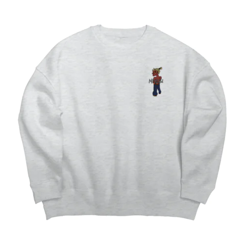 鬼のみやび Big Crew Neck Sweatshirt