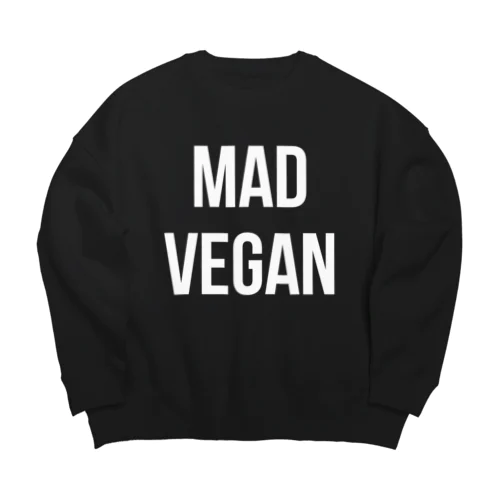 mad vegan（白文字） ビッグシルエットスウェット