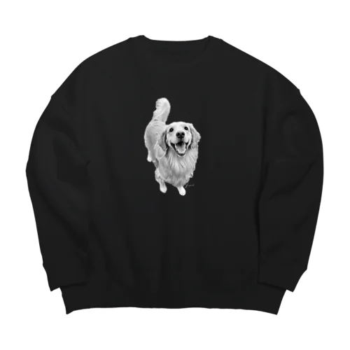 ゴールデンレトリバー Big Crew Neck Sweatshirt