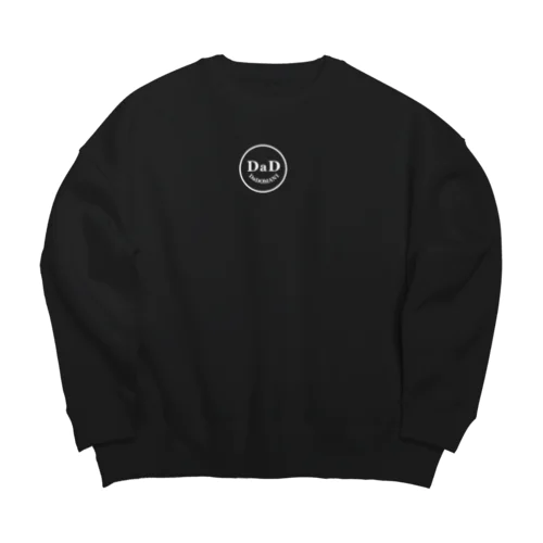 ワンポイントDaDちゃん 顔ロゴ 黒T専用 Big Crew Neck Sweatshirt