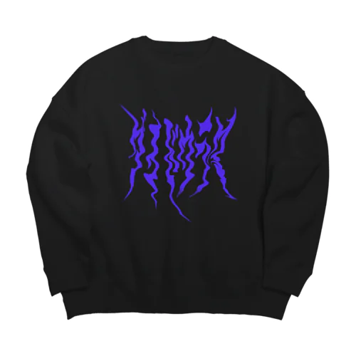 ダイドウラクスウェット　パープル Big Crew Neck Sweatshirt