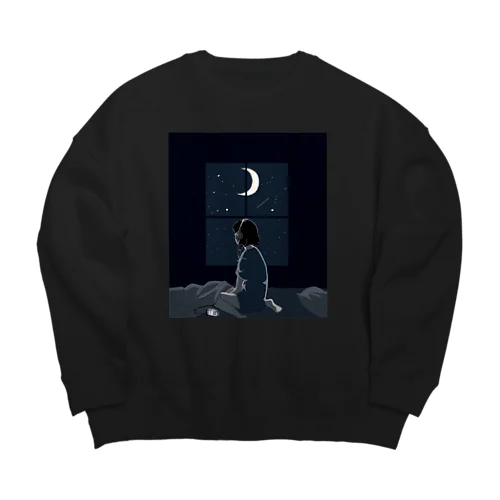 眠れない夜 Big Crew Neck Sweatshirt