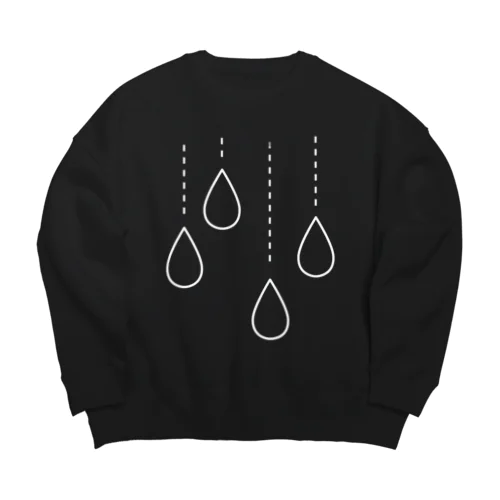 雨降り Big Crew Neck Sweatshirt