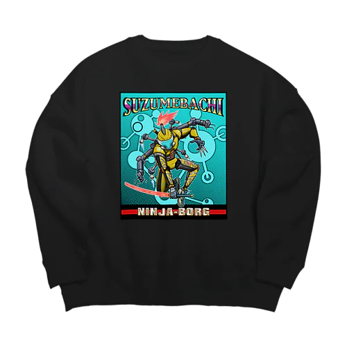 SUZUMEBACHI -NINJA BORG- Big Crew Neck Sweatshirt