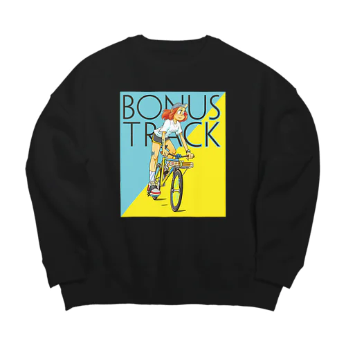 BONUS TRACK (inked fixie girl) Big Crew Neck Sweatshirt