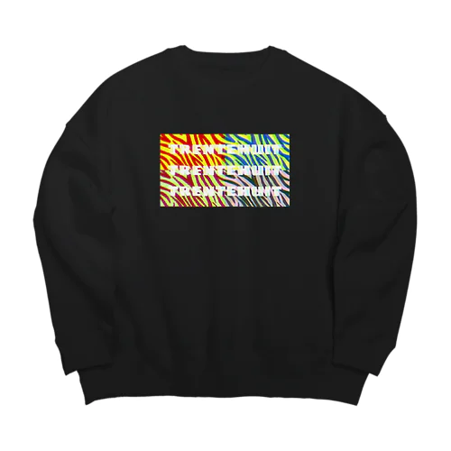 trentehuit ゼブラ4color  Big Crew Neck Sweatshirt