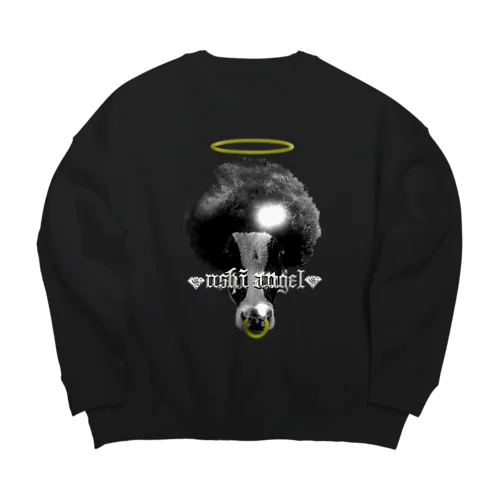 牛天使デザイン⑤ Big Crew Neck Sweatshirt