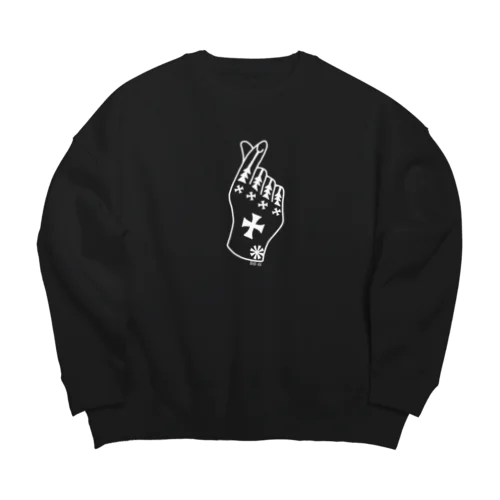 Hazichi×BLACK Big Crew Neck Sweatshirt