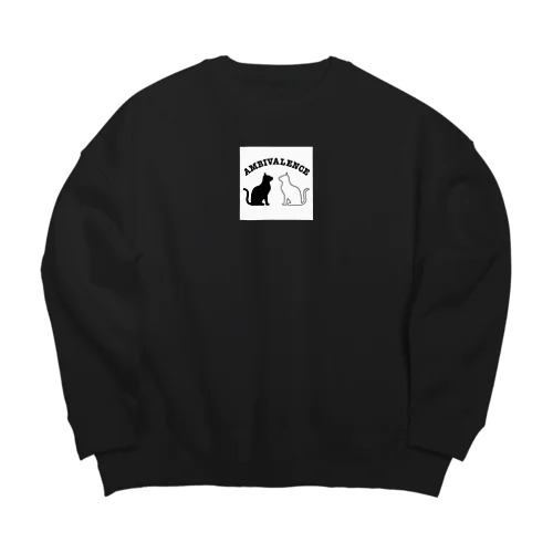 アンビバキャットビッグシルエット Big Crew Neck Sweatshirt