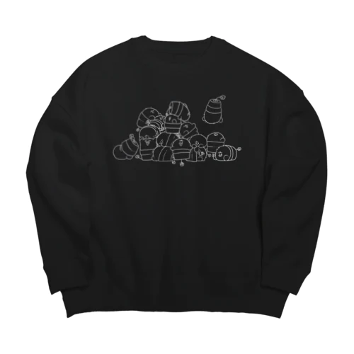 シロイッパイサボテン ビッグスウェット Big Crew Neck Sweatshirt