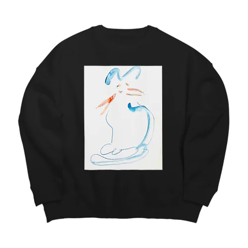 drawing  cat Big Crew Neck Sweatshirt