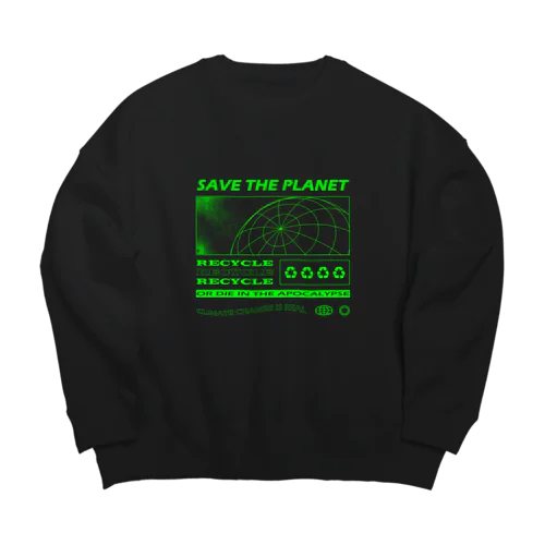 SAVE THE PLANET ビッグシルエットスウェット