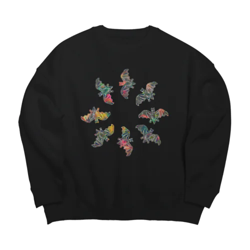 gummy_bat Big Crew Neck Sweatshirt