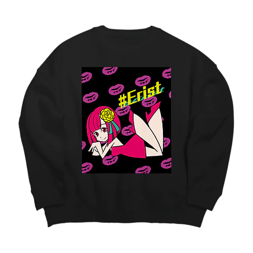 type-pop Big Crew Neck Sweatshirt