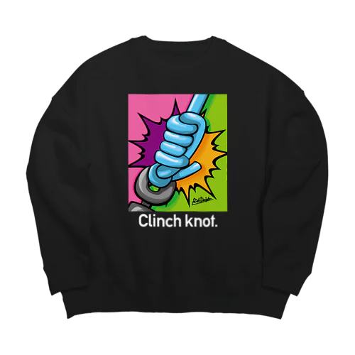 クリンチノット _ロゴホワイト Big Crew Neck Sweatshirt