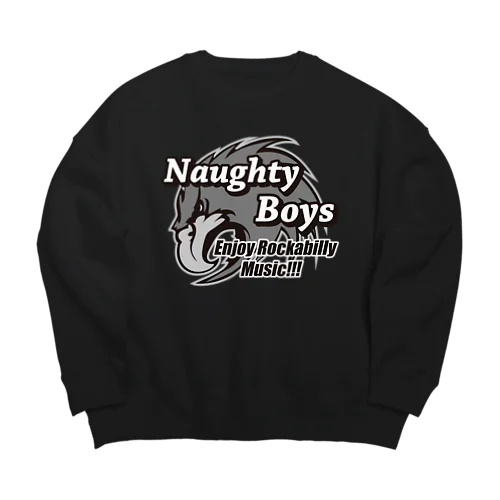 Naughty Boys モノクロキャラ ビッグシルエットスウェット