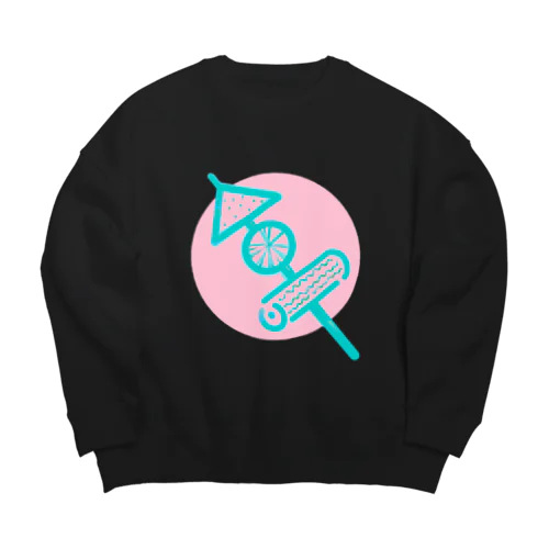 POPおでん Big Crew Neck Sweatshirt