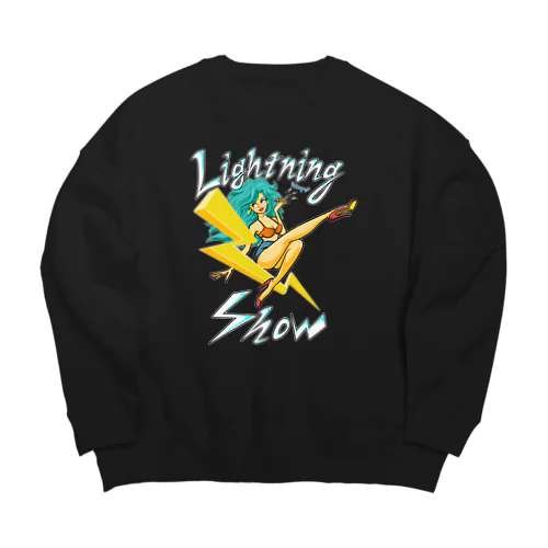 “Lightning Show” Big Crew Neck Sweatshirt