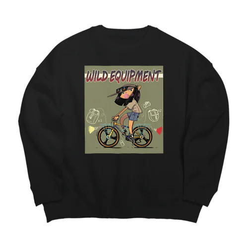 "WILD EQUIPMENT” Big Crew Neck Sweatshirt