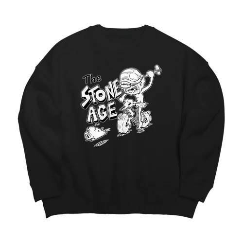 "The STONE AGE" #1 Big Crew Neck Sweatshirt