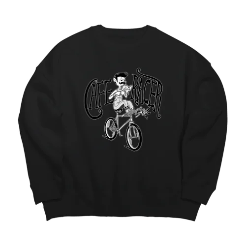 "CAFE RACER" Big Crew Neck Sweatshirt