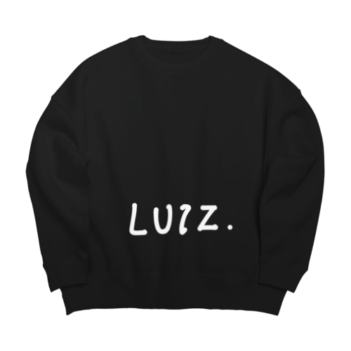 LUIZ.  handwritten logo sweat Big Crew Neck Sweatshirt